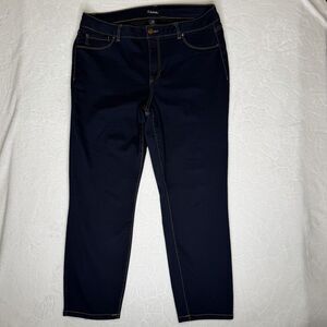 D. Jeans Women's High Rise Dark Wash Bootcut Blue Jeans Size 18W